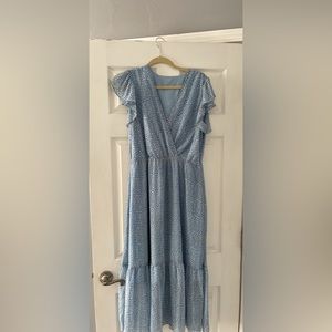 Blue maxi dress